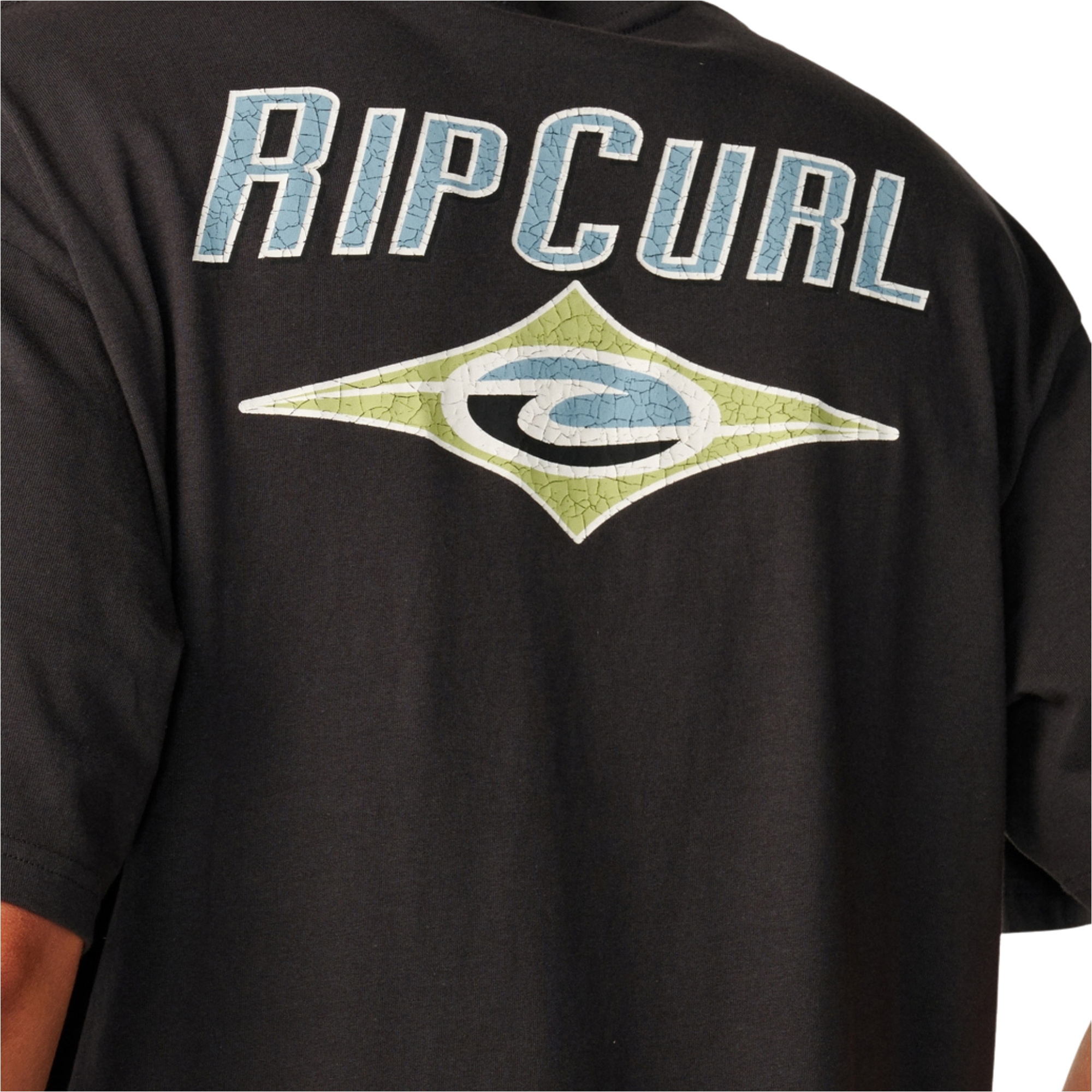 2026 Rip Curl Mens Heritage Icon T-Shirt 12FMTE - Washed Black